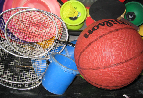 Fußball, Federball, Frisbee...